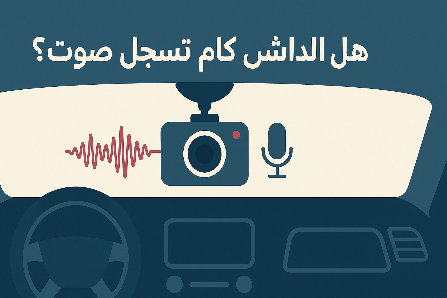 هل الداش كام تسجل صوت